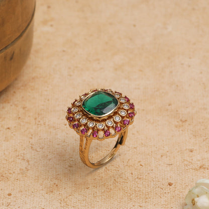 Prajwala Moissanite Silver Ring
