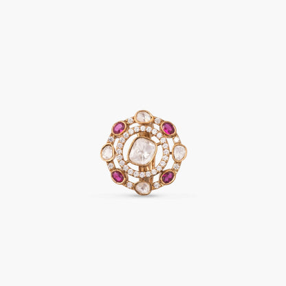 Arwa Moissanite Silver Ring