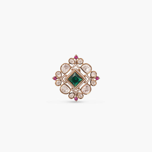Nyra Moissanite Silver Ring