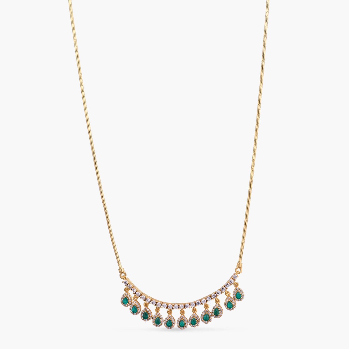 Noor CZ Silver Pendant Necklace