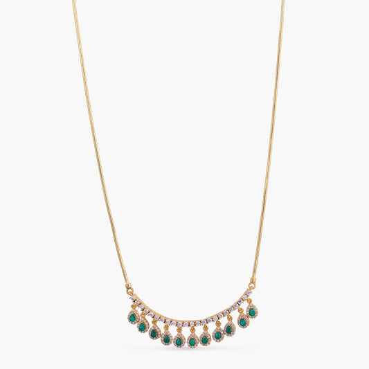 Noor CZ Silver Pendant Necklace