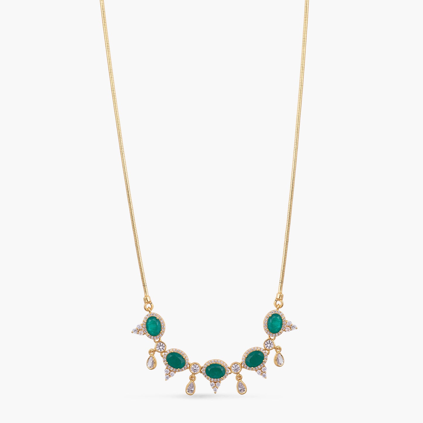 Zoya CZ Silver Pendant Necklace