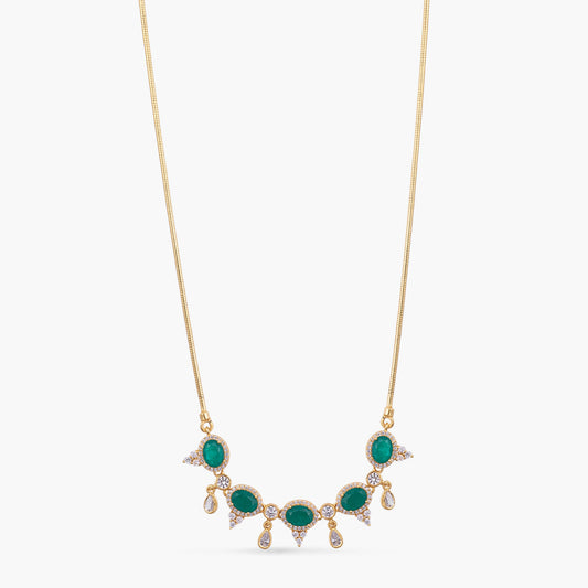 Zoya CZ Silver Pendant Necklace