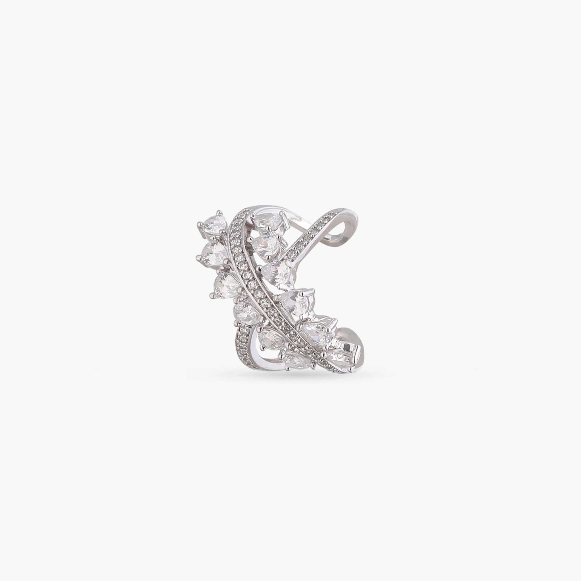 Myra CZ Cocktail Silver Ring