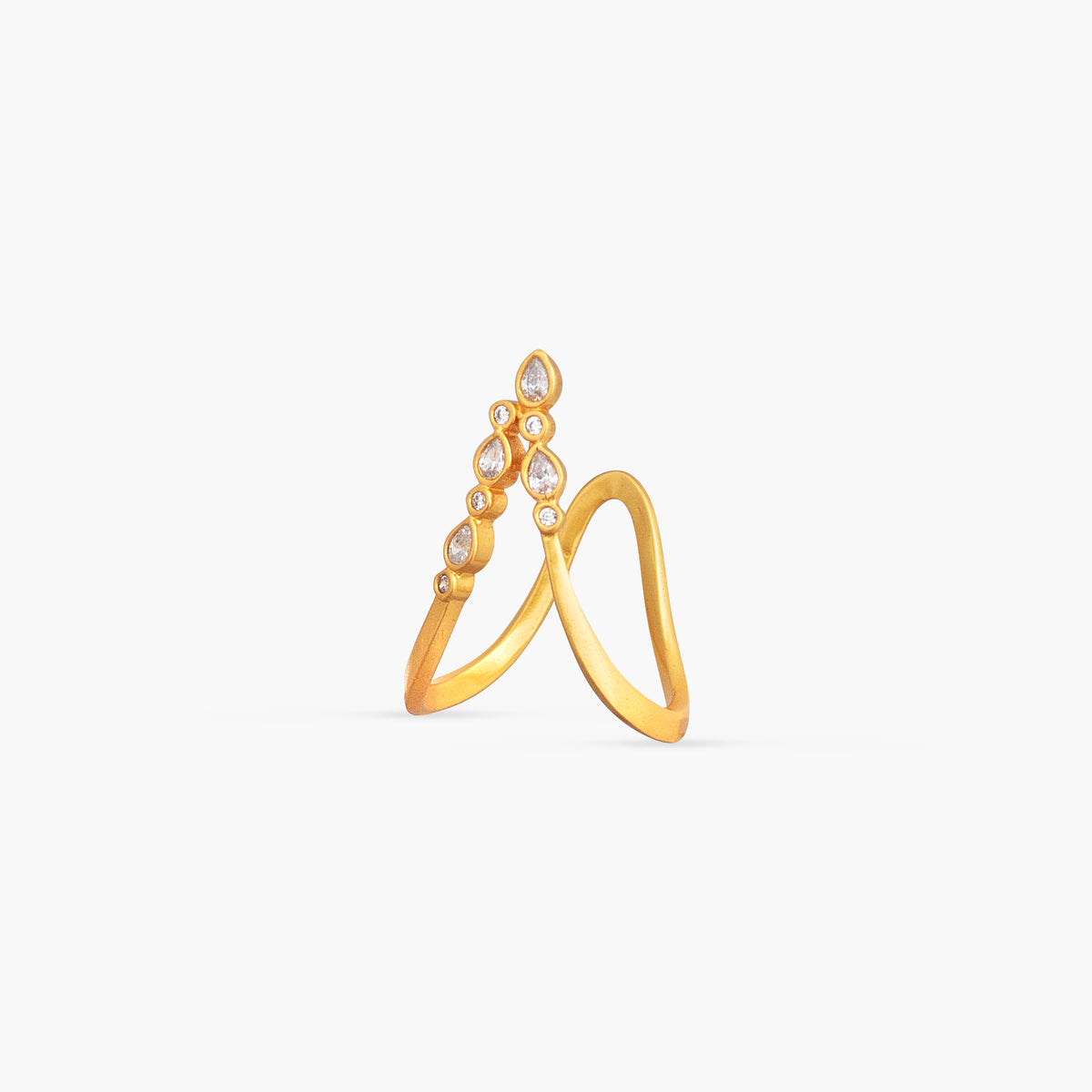 Rhea CZ Silver Vanki Ring