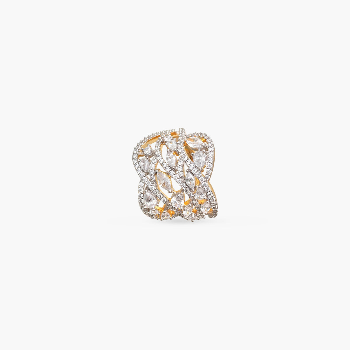 Vanya CZ Silver Cocktail Ring