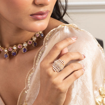 Aveline CZ Silver Ring