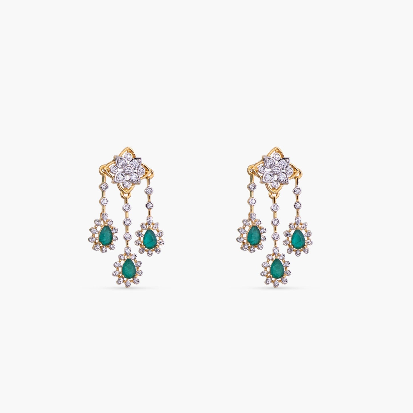 Tara CZ Silver Necklace Set
