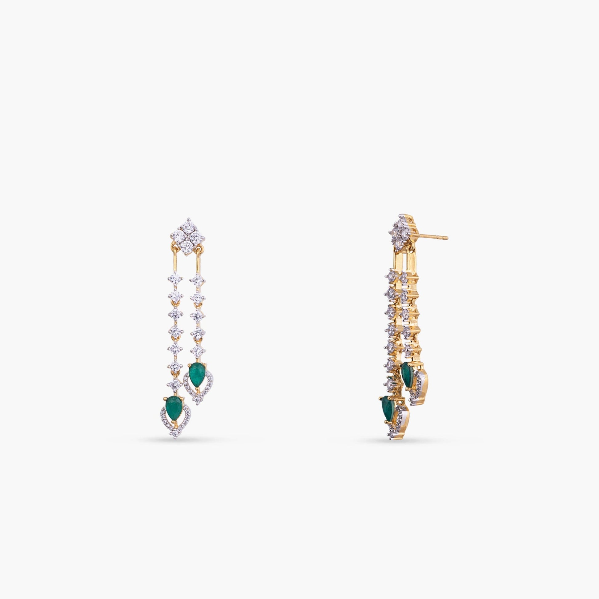 Ayla CZ Silver Necklace Set
