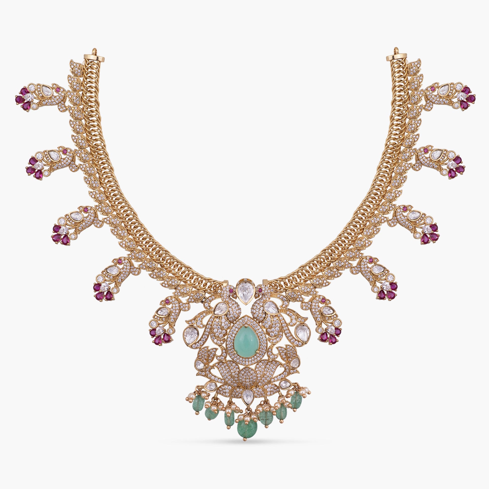 Siya Moissanite Silver Necklace
