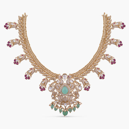 Siya Moissanite Silver Necklace
