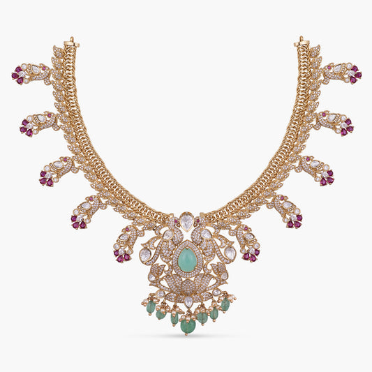 Siya Moissanite Silver Necklace
