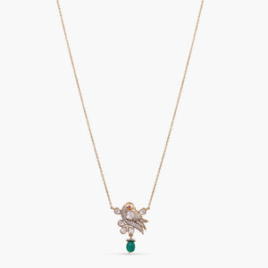 Rumi Moissanite Silver Pendant
