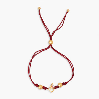 Sadashiv Gold Plated Silver Rakhi