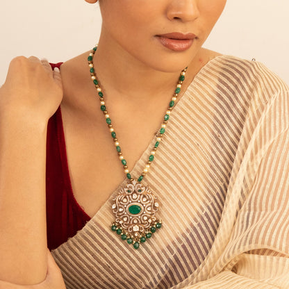 Idyllia Moissanite Silver Pendant Necklace