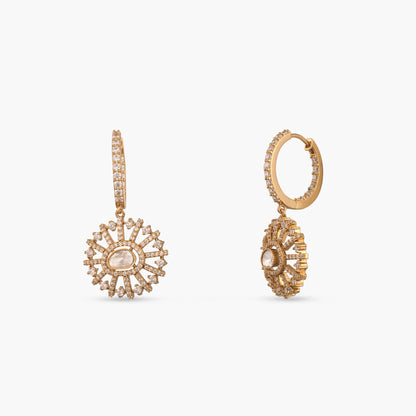 Sia Moissanite Silver Hoop Earrings