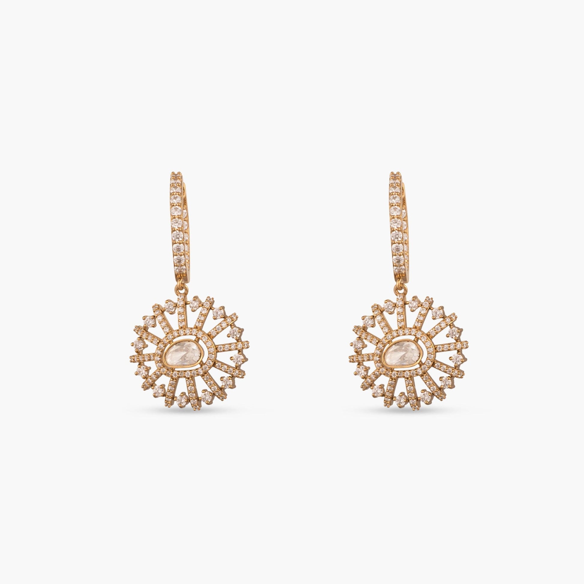 Sia Moissanite Silver Hoop Earrings
