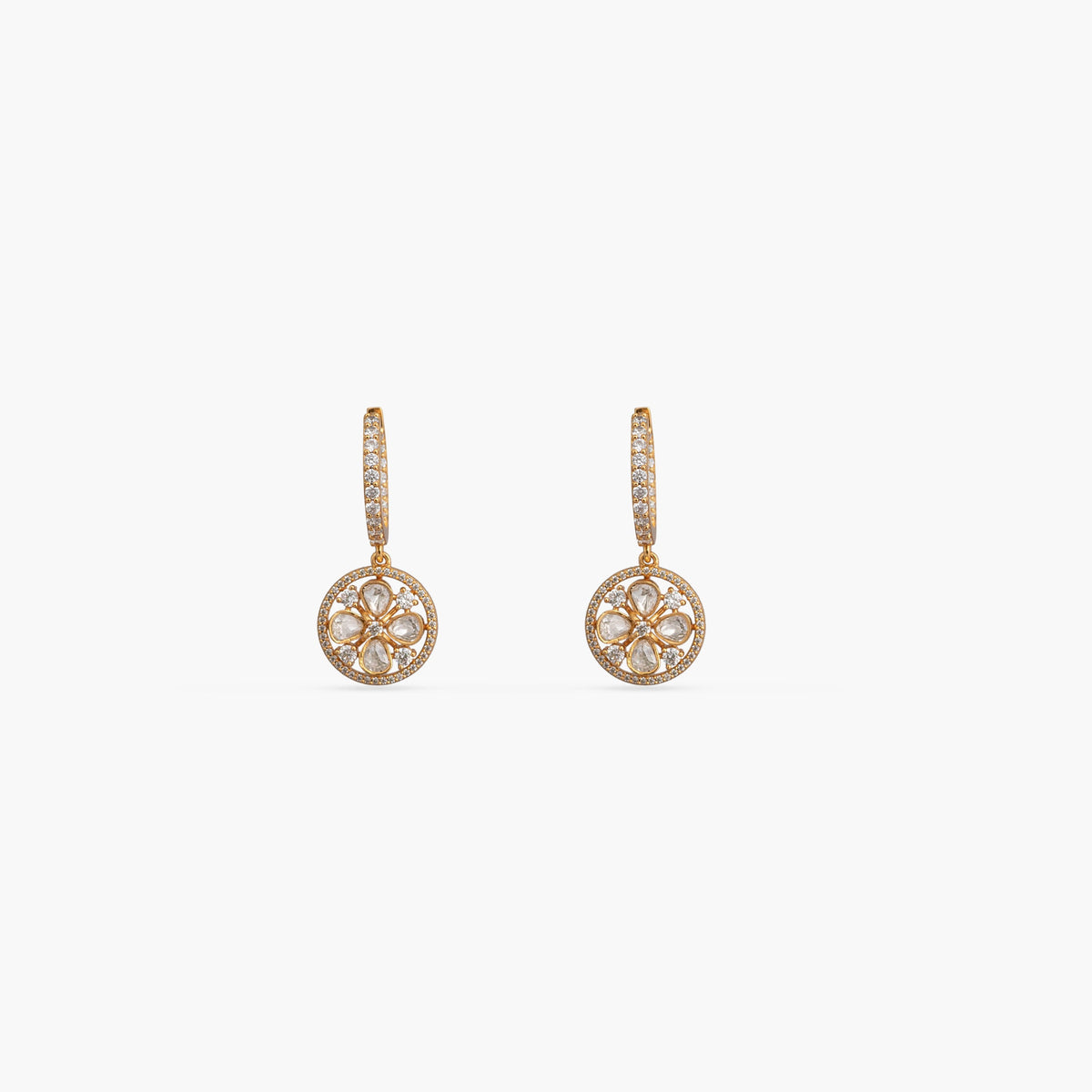 Aurelia Moissanite Silver Hoop Earrings