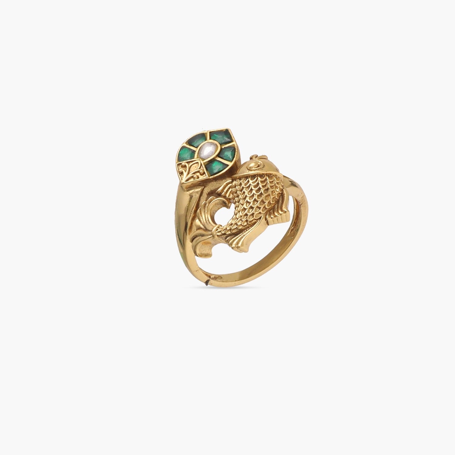 Zumrut� Gold Plated Tortoise Turtle Vastu Feng Shui Kachua Good Luck Charm  Fashion Free Size Finger Ring for Women : Amazon.in: Fashion