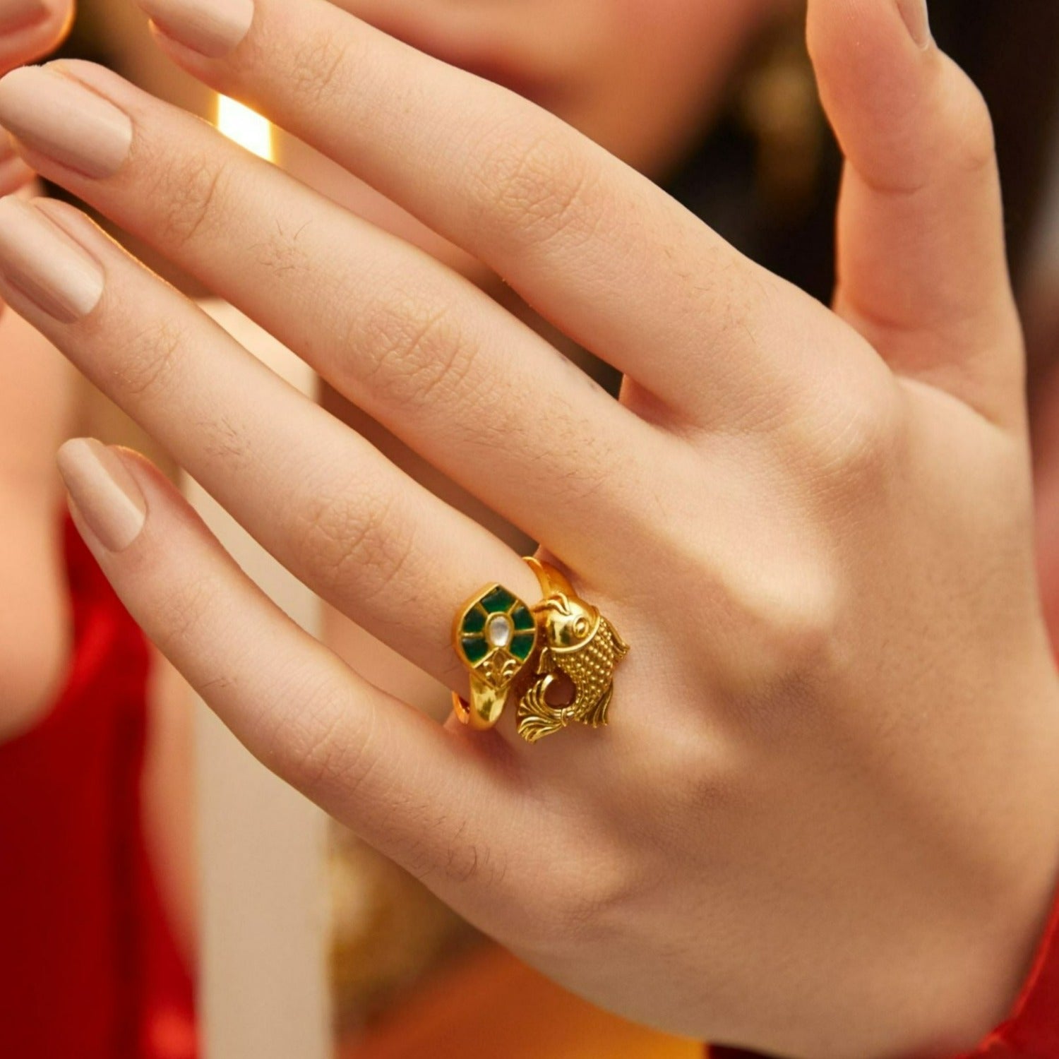 14K Gold Leaf Design Filigree Ring Blank – Rubini Inc.