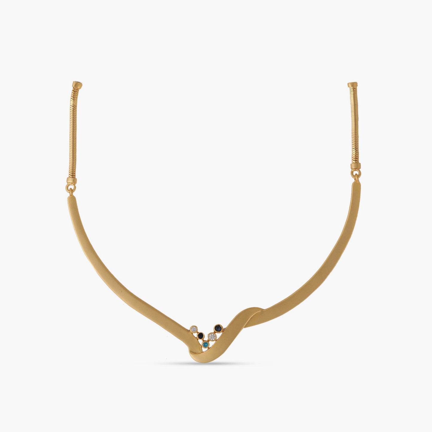 Coastline Lisse Silver Hasli Necklace