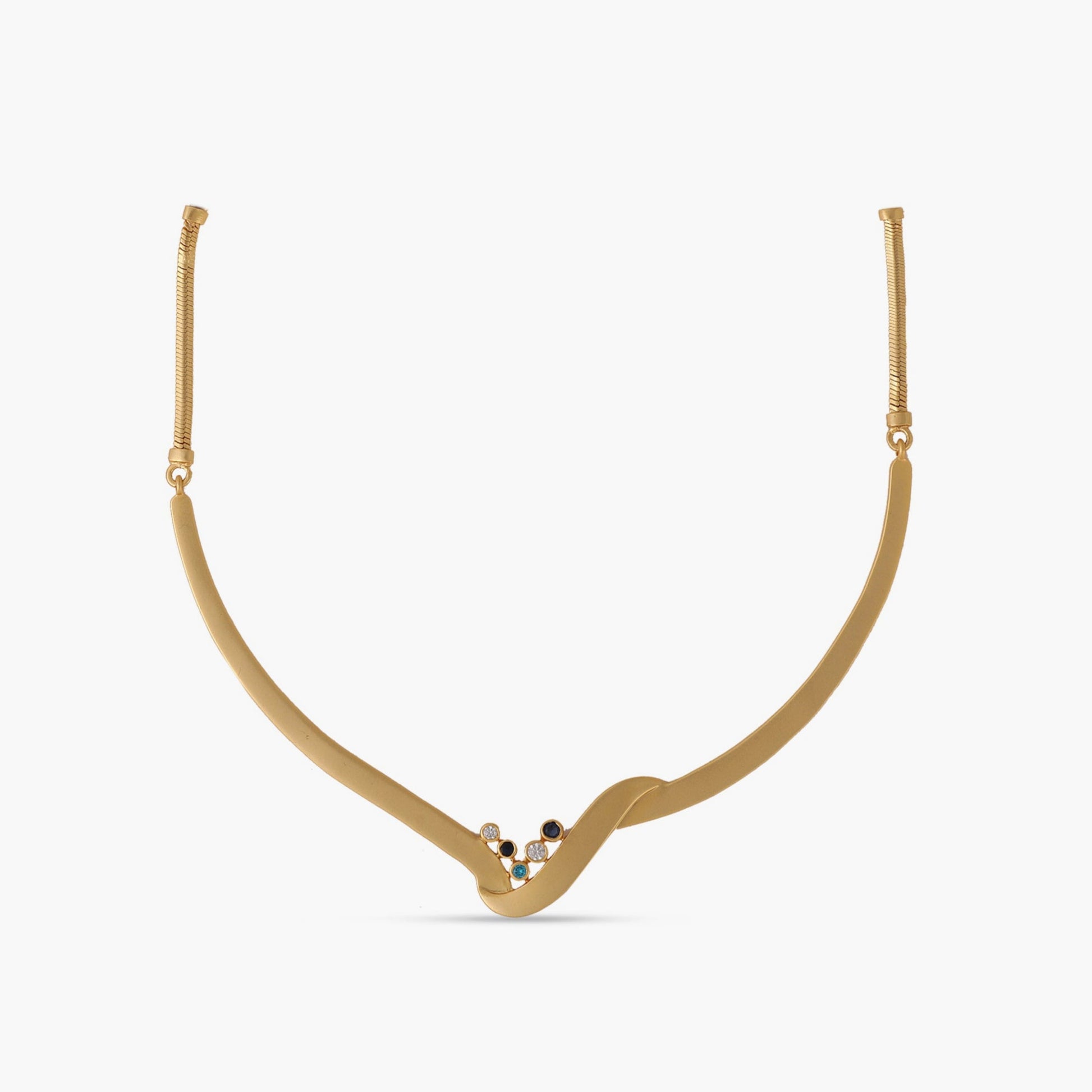 Coastline Lisse Silver Hasli Necklace