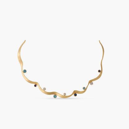 Coastline Aquara Silver Hasli Necklace