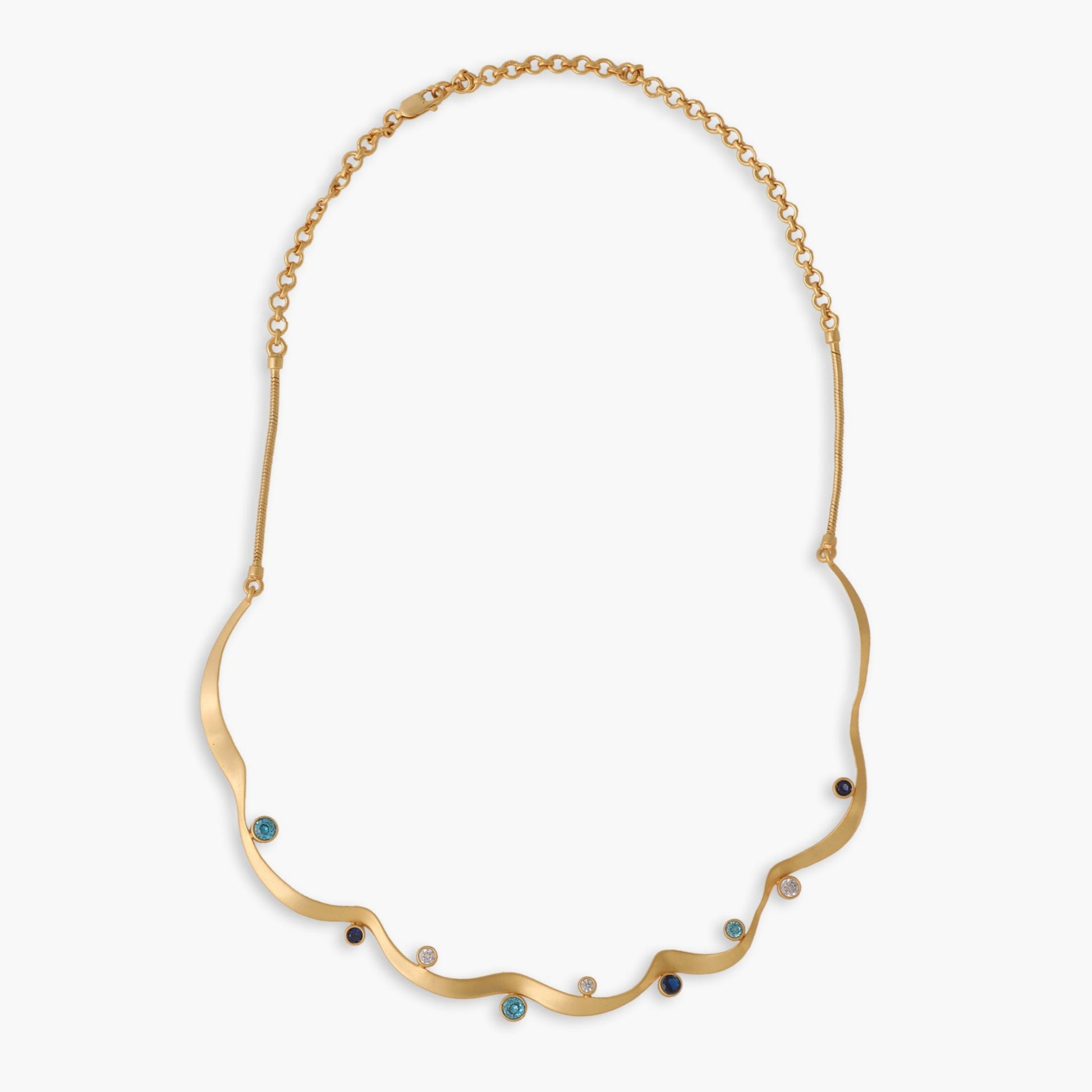 Coastline Aquara Silver Hasli Necklace