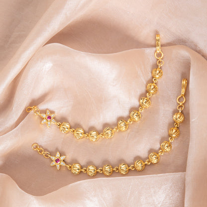 Malini Antique Silver Ear Chain