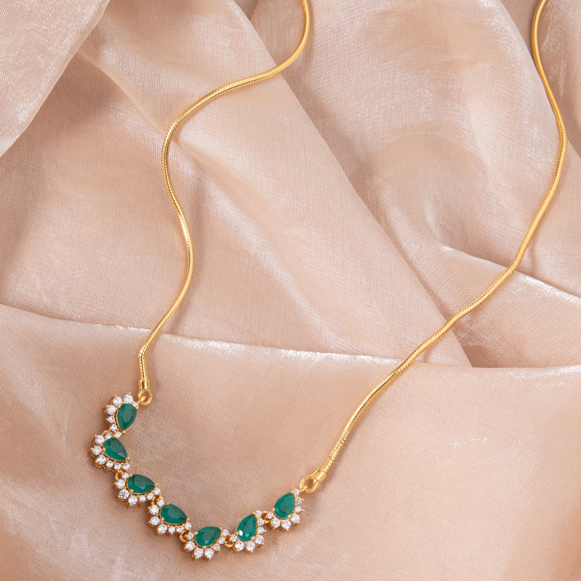 Kira CZ Silver Pendant Necklace