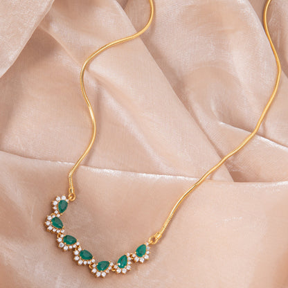 Kira CZ Silver Pendant Necklace