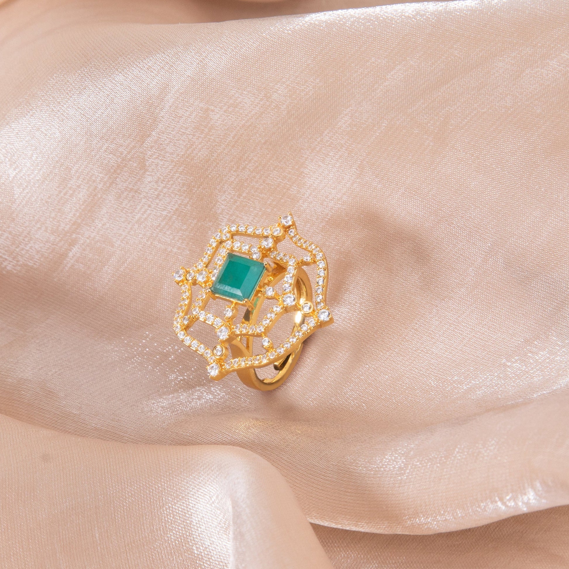 Eileen CZ Silver Ring