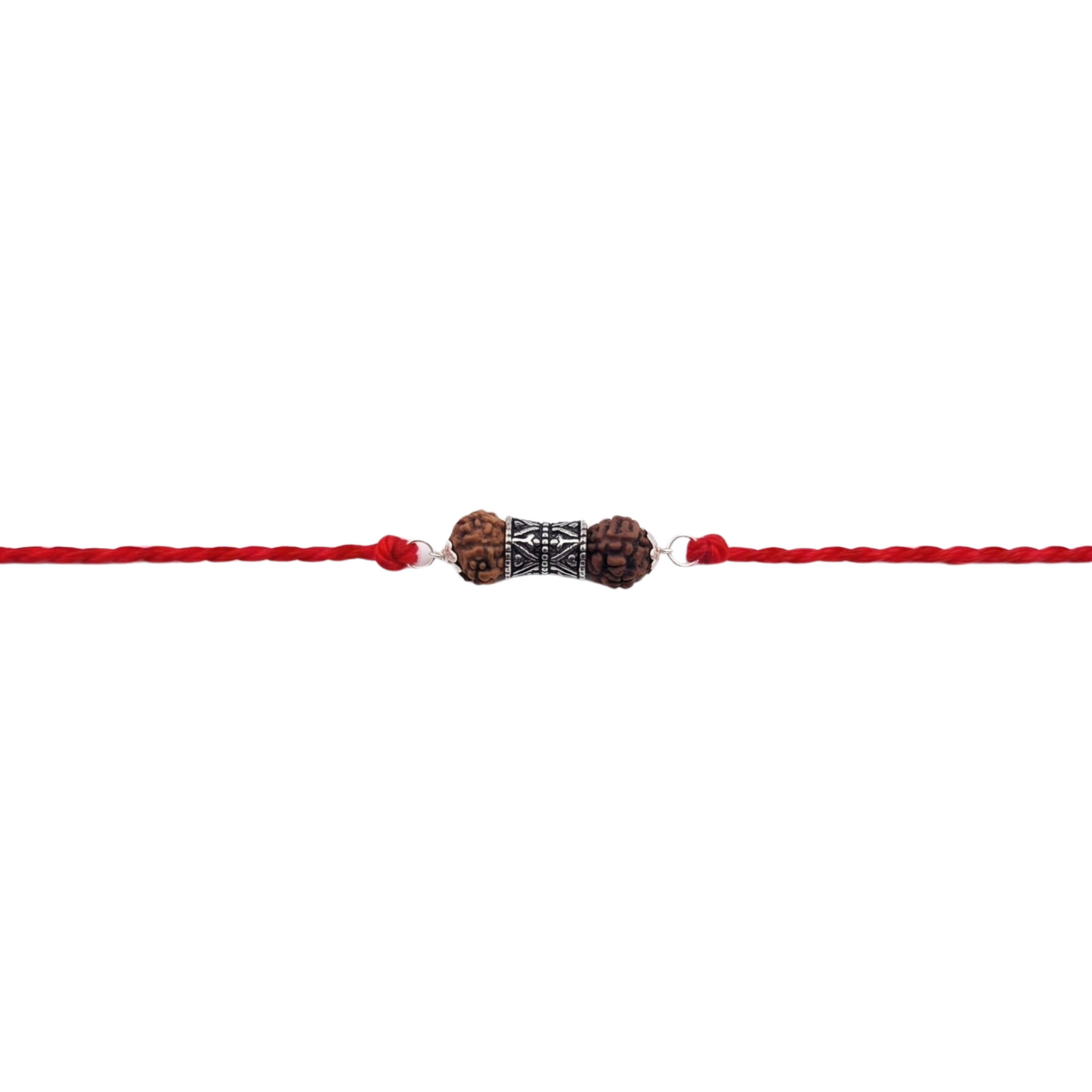 Mahadev Rudraksha Silver Rakhi