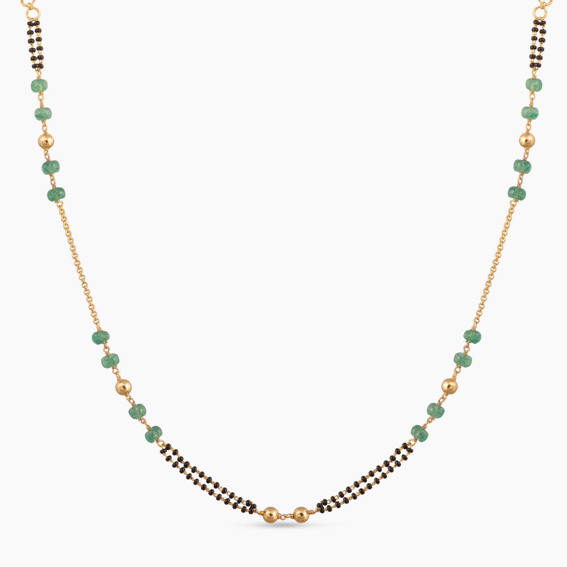 Suniti Beaded Silver Mangalsutra