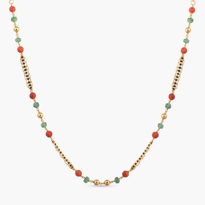 Suneha Beaded Silver Mangalsutra