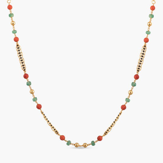 Suneha Beaded Silver Mangalsutra