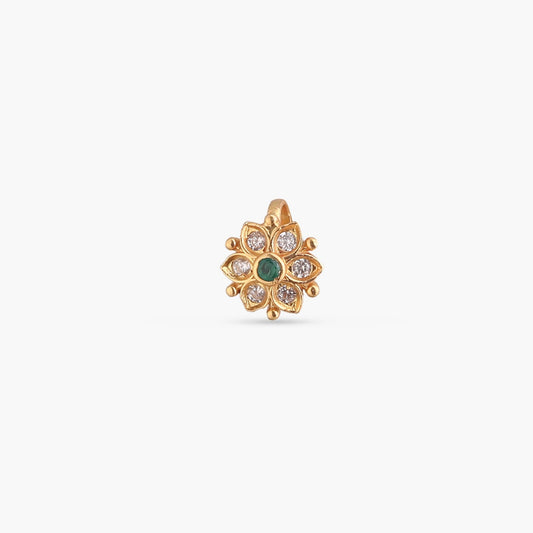 Vaidehi Jadau Silver Nose Pin