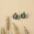 Floral Shine CZ Silver Stud Earrings