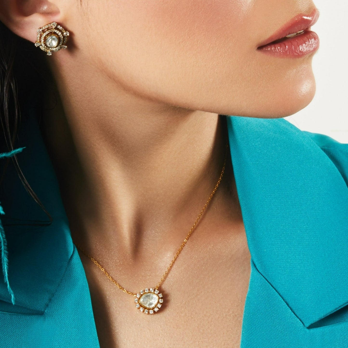 Radiant Starlight Moissanite Silver Pendant Necklace