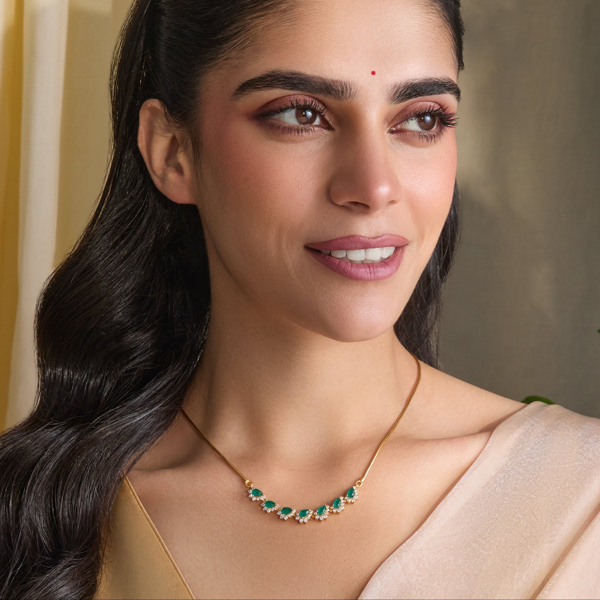 Kira CZ Silver Pendant Necklace