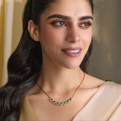 Kira CZ Silver Pendant Necklace