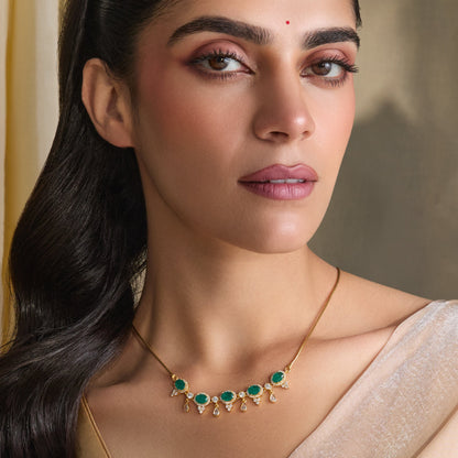 Zoya CZ Silver Pendant Necklace