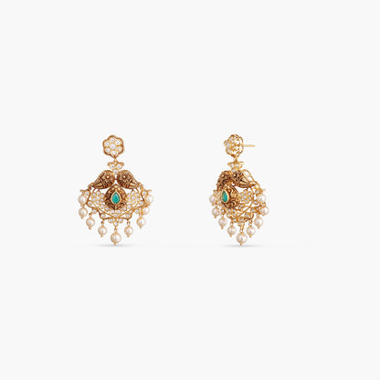 Aishani Silver Temple Necklace Set