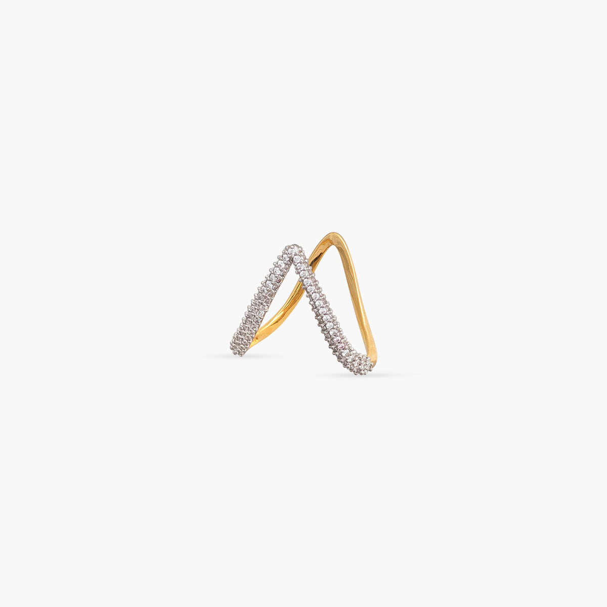 Anaya CZ Silver Vanki Ring