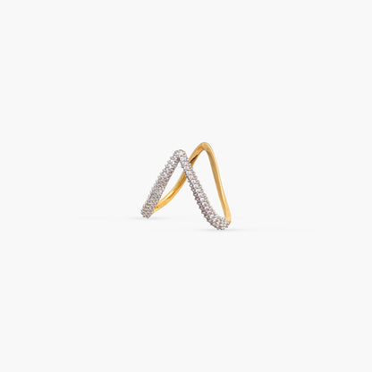 Anaya CZ Silver Vanki Ring