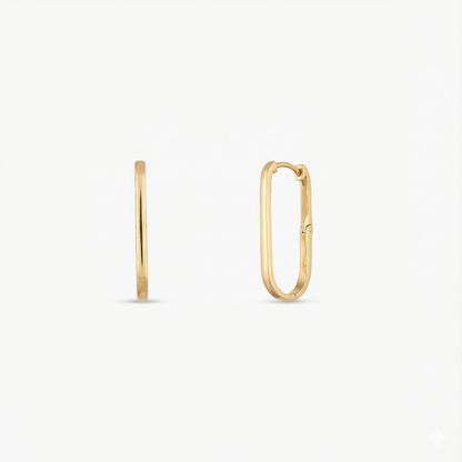 Circle of Love Gold Plated Silver Hoops