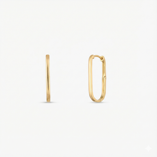 Circle of Love Gold Plated Silver Hoops