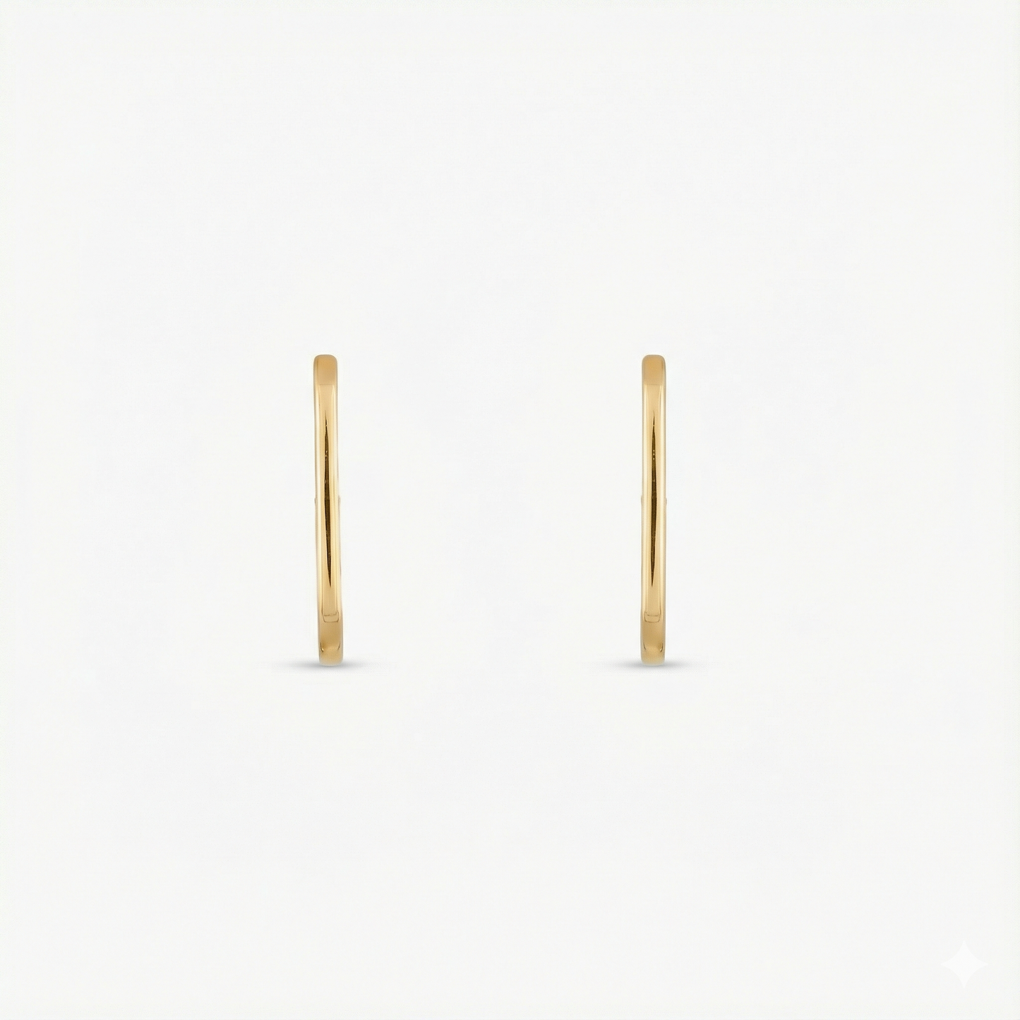 Circle of Love Gold Plated Silver Hoops