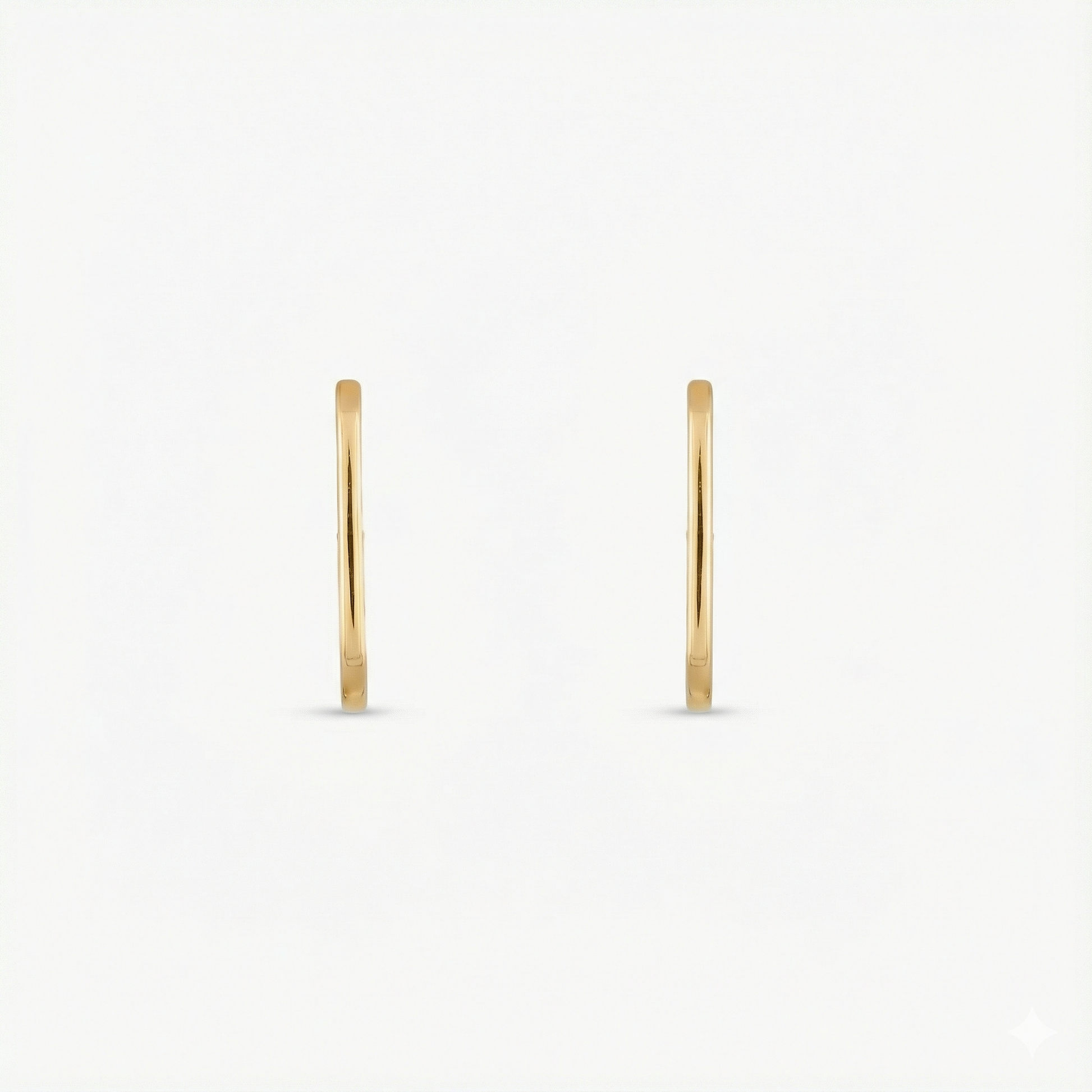 Circle of Love Gold Plated Silver Hoops