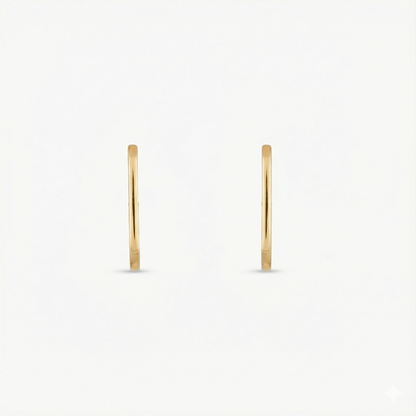 Circle of Love Gold Plated Silver Hoops